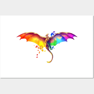 Rainbow Dragon Posters and Art